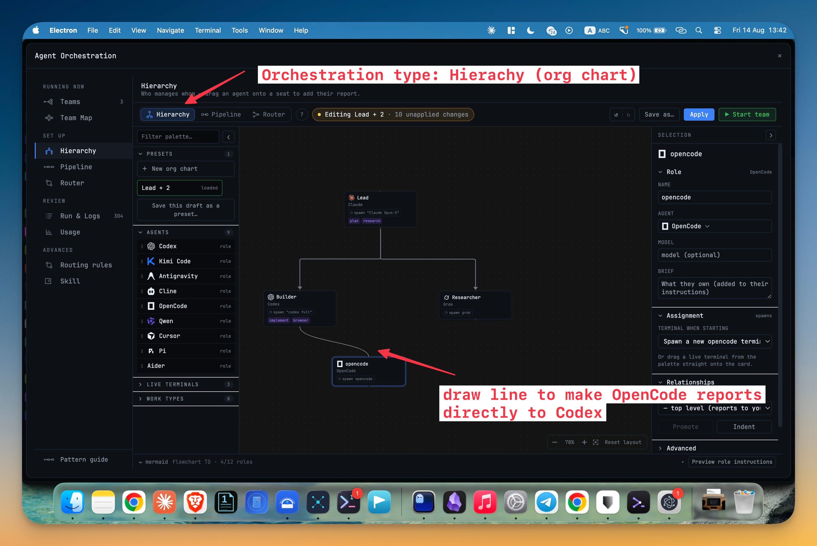 Agent Hierarchy — Give your agents a real chain of command — seats with managers and subordinates, enforced routing, and visible refusals.