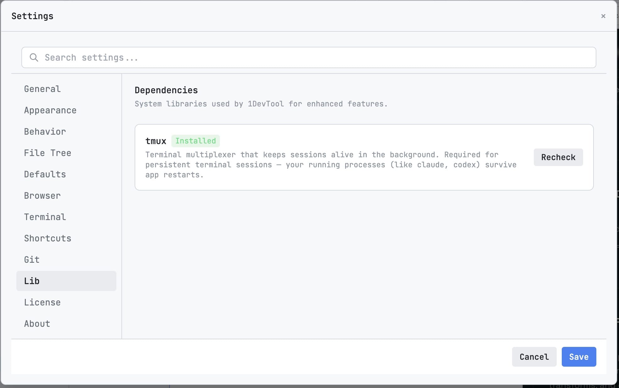 Session Persistence — Your terminals survive app restarts — pick up exactly where you left off.